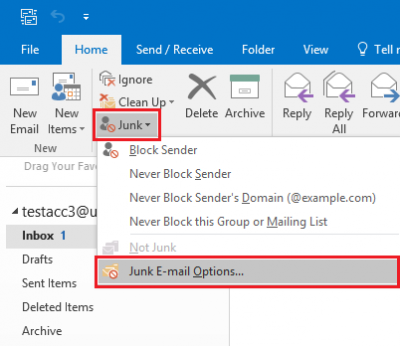 how to view blocked emails in outlook